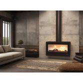 Poêle à bois moderne suspendu - BRONPI Cairo 110 Box 15 kW