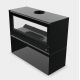 Poêle à bois moderne avec range bûches - BRONPI Cairo 110 Box 15 kW