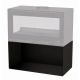 Poêle à bois moderne avec range bûches - BRONPI Cairo 110 Box 15 kW