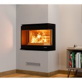 Insert à bois d'angle - THERMOROSSI Panorama Angolare SX 10.6 kW