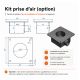 Poêle à bois ventilé suspendu raccordable - FIREMATIC Toronto - M 12.8 kW
