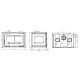 Insert à bois 3 vitres ventilé - FIREMATIC Dali 12.6 kW
