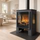 Poêle à bois 3 vitres raccordable - BRONPI Loreto 10 kW