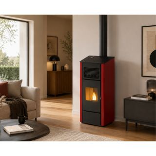 Poêle à granulés double canalisation - PUNTO FUOCO Agata 14 kW