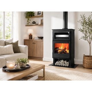 Poêle à bois avec four - FIREMATIC Nebraska 9.5 kW