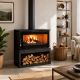 Poêle à bois raccordable XXL - FIREMATIC Toronto - L 13.3 kW