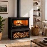 Poêle à bois raccordable - FIREMATIC Toronto - L 13.3 kW