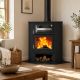 Poêle à bois d'angle avec four - FIREMATIC Akron 9.5 kW