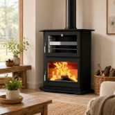 Poêle à bois d'angle avec four - FIREMATIC Tucson 10.9 kW
