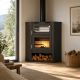 Poêle à bois d'angle avec four - FIREMATIC Flint 9.5 kW