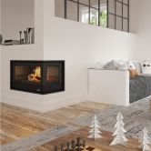Insert à bois 2 vitres ventilé canalisable - BRONPI Paris 70 ED 11 kW