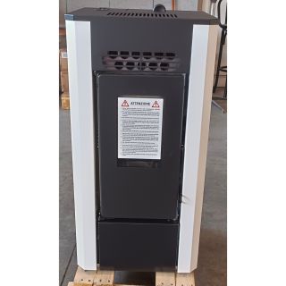 Modèle reconditionné -  Poêle à granulés étanche - FIREMATIC EC9 BLANC 7.9 kW