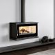 Poêle à bois ventilé suspendu raccordable - FIREMATIC Toronto - M 12.8 kW