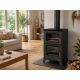 Poêle à bois raccordable avec four - BRONPI Hilton-H 6 kW
