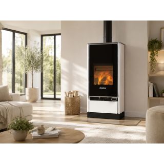 Poêle à bois ventilé raccordable - LINCAR Elodie 9.6 kW