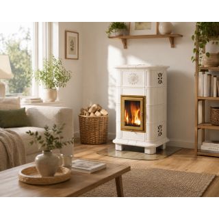 Poêle à bois céramique - ORIGINE PH Vesta Sole 10.7 kW