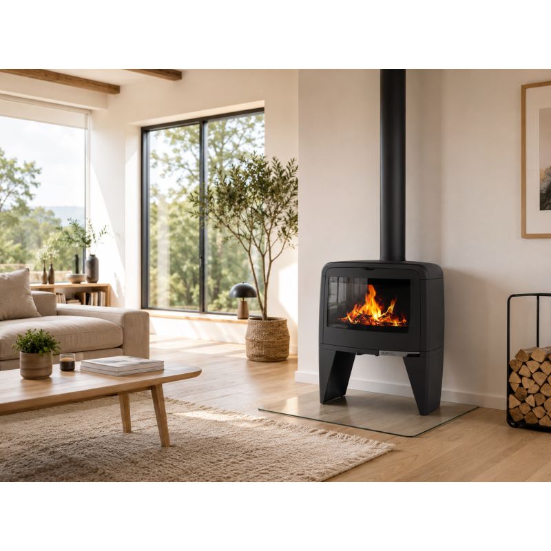 Poêle à bois en fonte - SUPRA Paul Haut 10 kW
