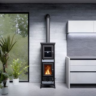 Poêle à bois avec four en pierre - THERMOROSSI Agnese Stone 7.5 kW