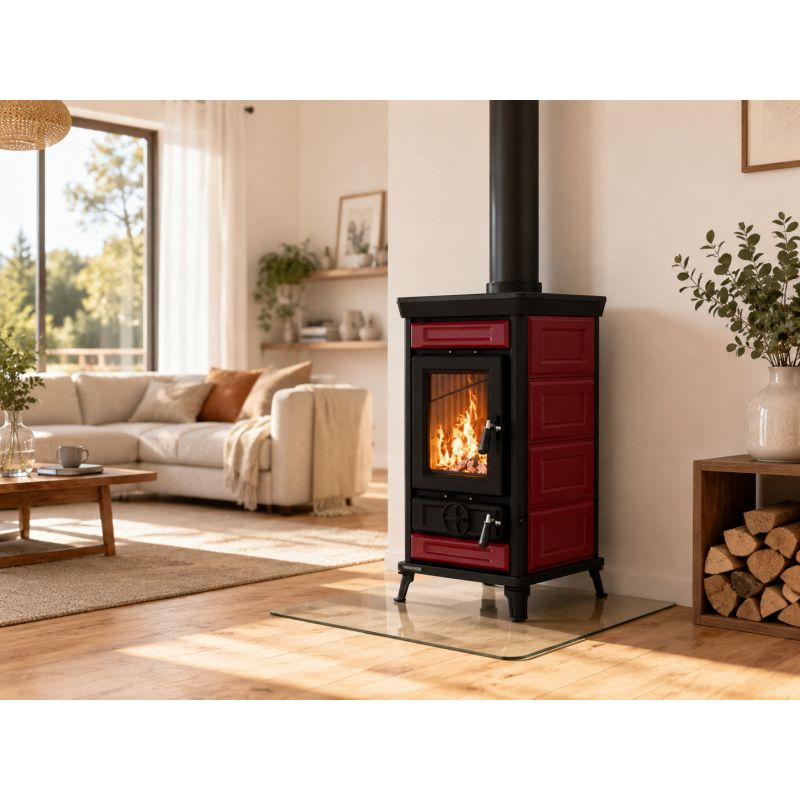 Poêle à bois en céramique - THERMOROSSI Sofia Evo 5 Maiolica 7.3 kW