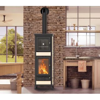 Poêle à bois avec four - THERMOROSSI Anna Evo5 Maiolica 12.5 kW