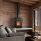 Poêle à bois raccordable suspendu ou à poser - THERMOROSSI Zen 4.8 kW