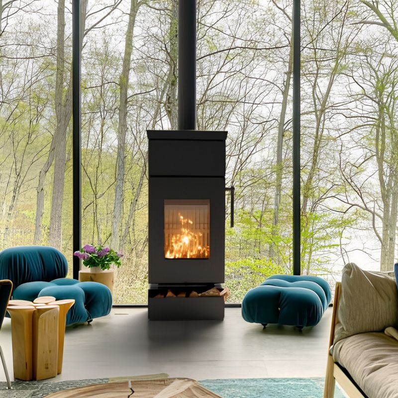 Poêle à bois à accumulation - THERMOROSSI Zen T 4.8 kW