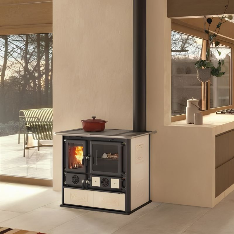 Cuisinière à bois raccordable - LA NORDICA Rosa.16 Ceramica 8.8 kW