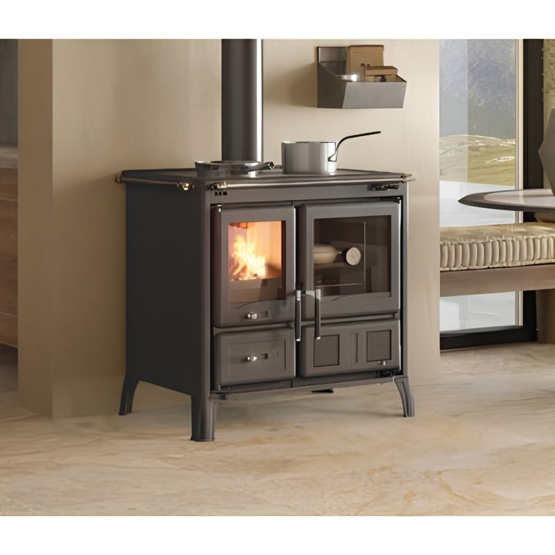 Cuisinière à bois - LA NORDICA Gardenia.16 Steel 9.5 kW