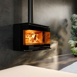 Poêle à bois pose libre - THERMOROSSI Panorama Wall 5.7 kW