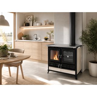 Cuisinière à bois en céramique - THERMOROSSI Viola Evo 12.1 kW