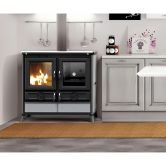 Cuisinière à bois en pierre raccordable - THERMOROSSI Viola Evo Stone 12.1 kW