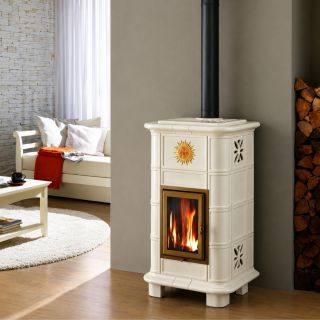 Poêle à bois céramique - ORIGINE PH Vesta Sole 10.7 kW