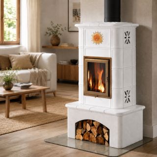 Poêle à bois céramique - ORIGINE PHEBO Selene Décor 10.7 kW
