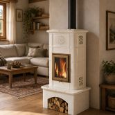 Poêle à bois céramique - ORIGINE PHEBO Selene Sole 10.7 kW