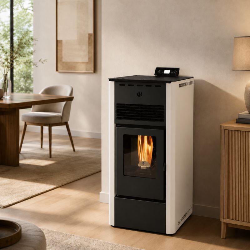 Poêle à granulés ventilé - ORIGINE PHEBO Afrodite 5S-8 7.5 kW