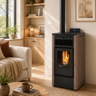 Poêle à granules - ORIGINE PHEBO Aurora 5S-XL 7.5 kW