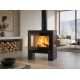 Poêle à bois 3 vitres raccordable - BRONPI Loreto 10 kW