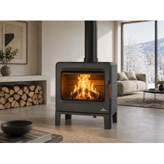 Poêle à bois étanche en fonte - BRONPI Karen 8 kW