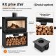 Poêle à bois ventilé 3 vitres - FIREMATIC Calgary - S 12.5 kW