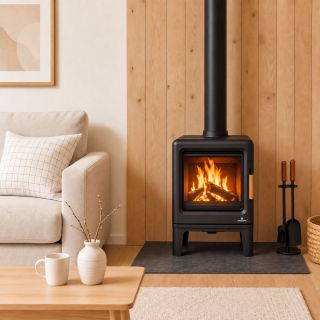 Poêle à bois étanche en fonte - BRONPI Lira 5 kW