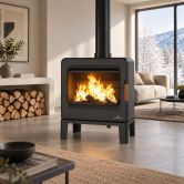 Poêle à bois étanche en fonte - BRONPI Karen 8 kW