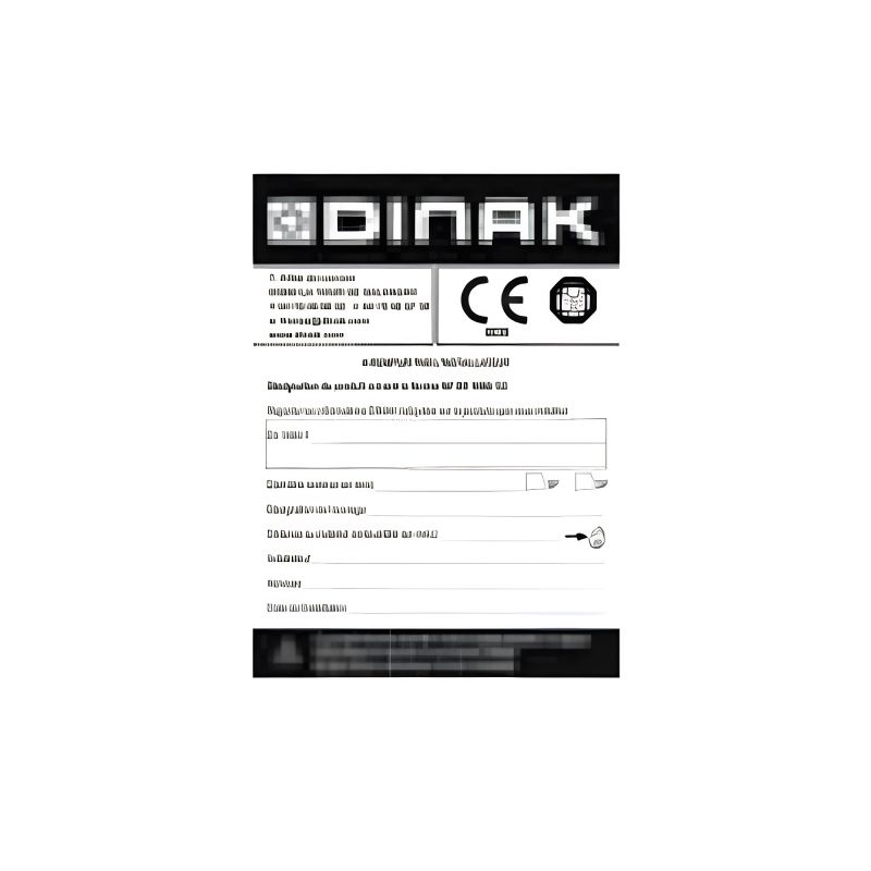 Plaque signalétique - DINAK