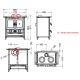Cuisinière à bois en fonte - THERMOROSSI Klaretta Evo 8.2 kW