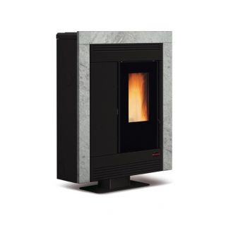 Poêle à granules ventilé extra plat canalisable - EXTRAFLAME Souvenir Petra Evo 11 kW