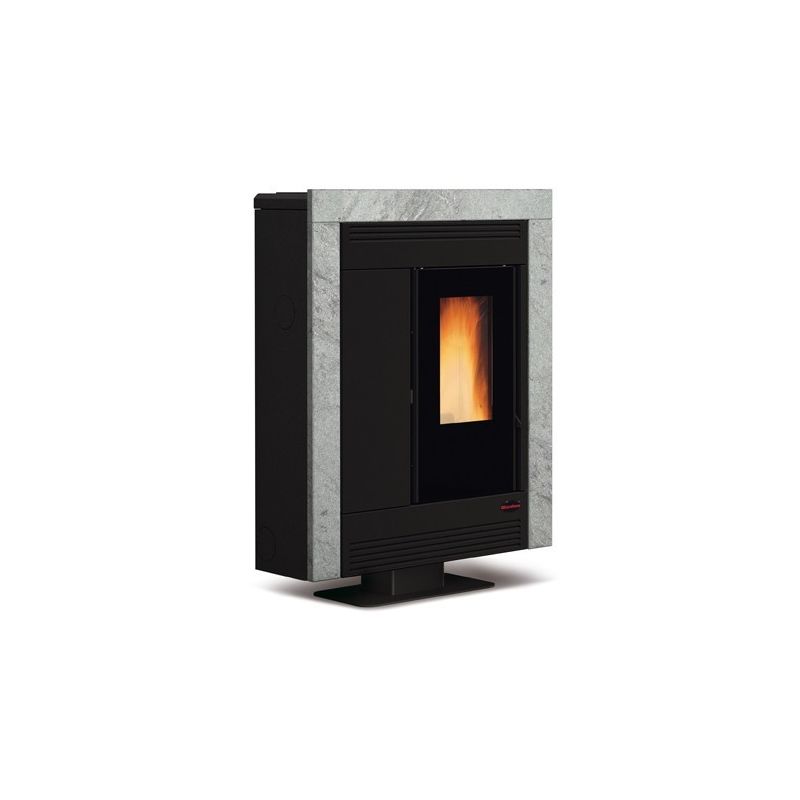 Poêle à granules ventilé extra plat canalisable - EXTRAFLAME Souvenir Petra Evo 11 kW