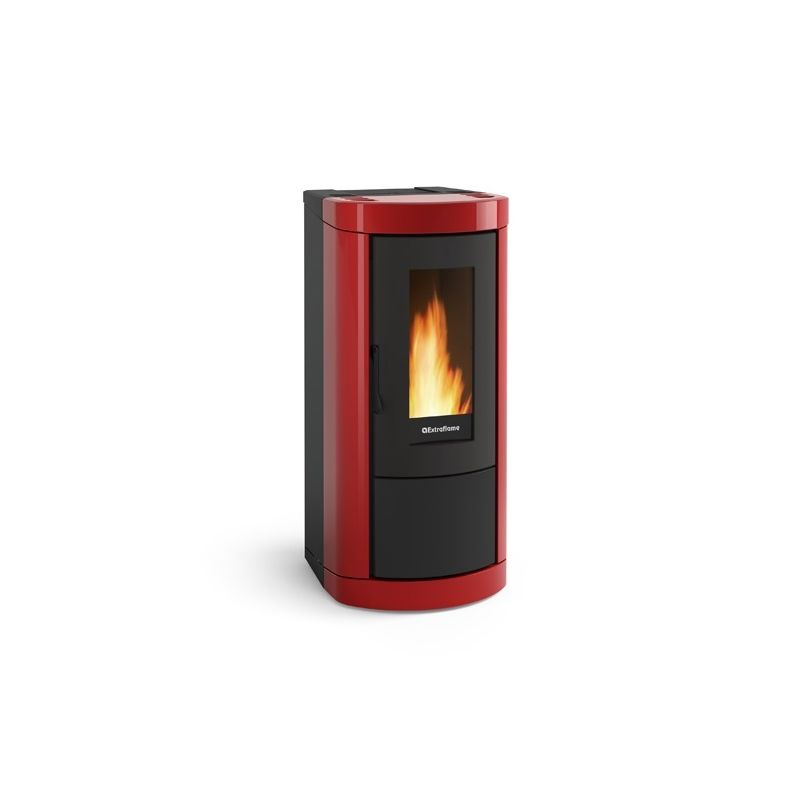 Poêle à granules étanche céramique débrayable - EXTRAFLAME Mietta Evo 9.5 kW