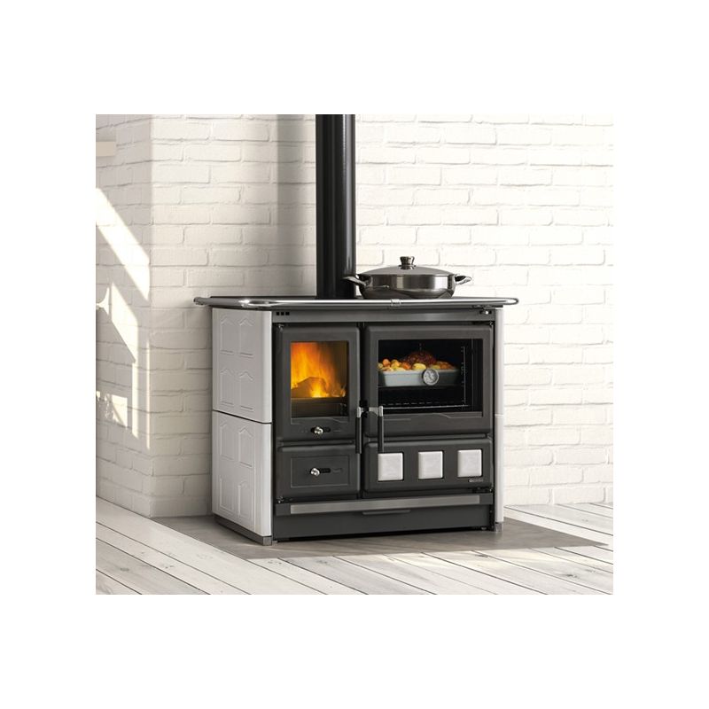 Cuisinière à bois raccordable en céramique - LA NORDICA Rosa XXL.16 Maiolica 11 kW