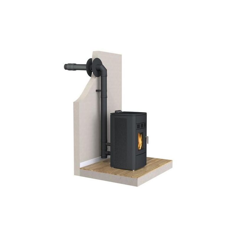 Kit ventouse pour poêles à granulés étanches - DINAK