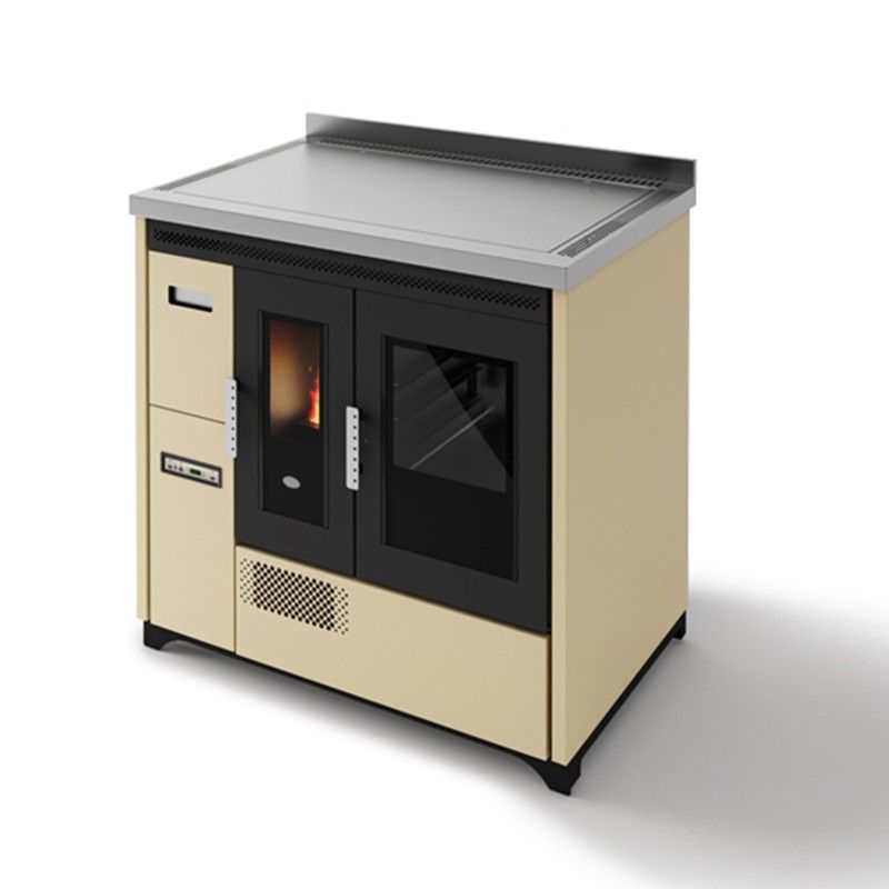 Cuisinière à granulés avec four ventilé - EVACALOR Enrica 9 kW