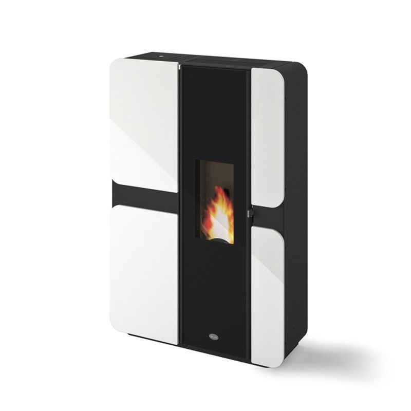 Poêle à granulés ventilé extra plat - EVACALOR Kendra 7,5 kw